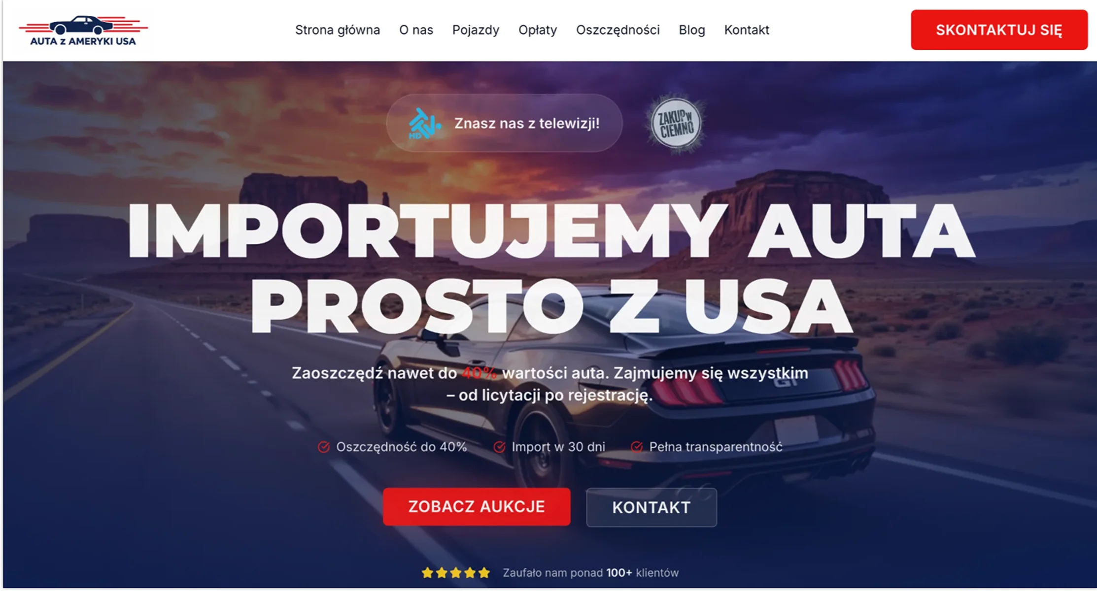 Podgląd strony: Auta z Ameryki USA